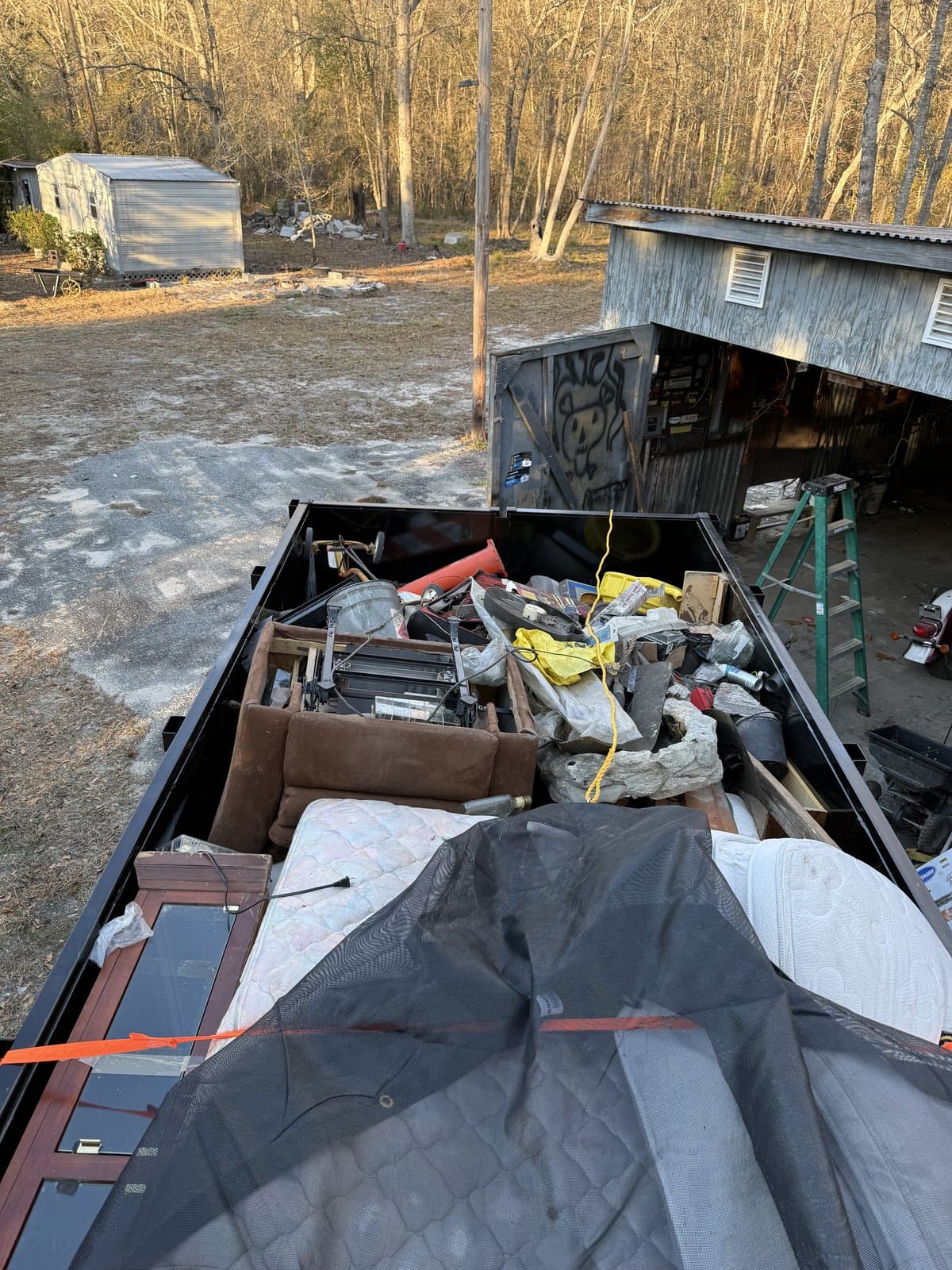 Completed junk removal job in Springfield GA